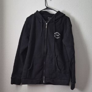 New York Film Academy Thick Black Zip-Up Hoodie